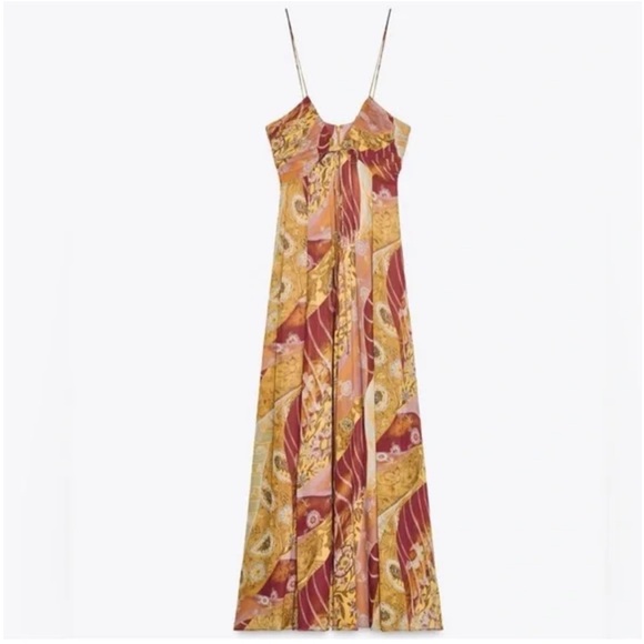 Zara Multicolor Bohemian Maxi Dress - Picture 5 of 9
